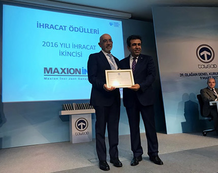 Maxion İnci Jant’a TAYSAD İhracat Ödülü